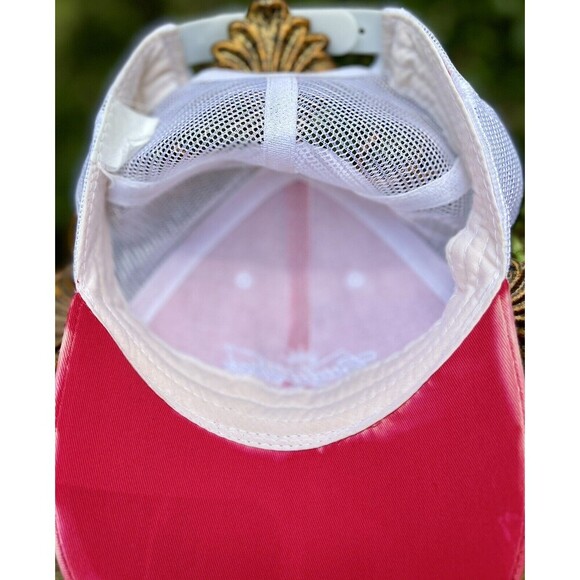 Budweiser 1876 Red White Trucker Hat Mesh Snapback Adj Beer Bleach Tie Dye - Picture 6 of 7